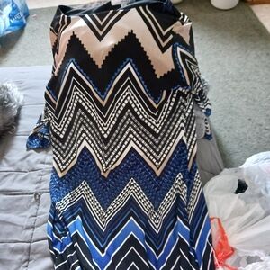 Multi Color Chevron Dress